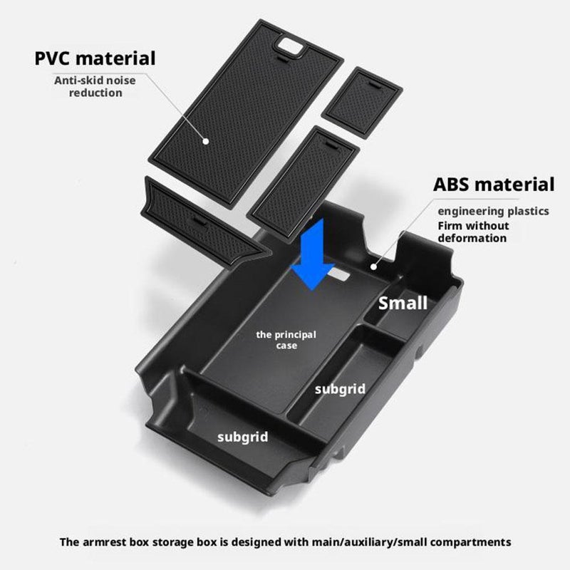 Center Console Organizer For BMW X3 G45 2025 Center Console Armrest Storage Box Special for Car Interior - Image 3